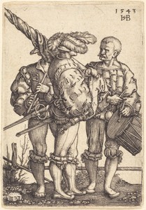 Standard Bearer, Drummer, and Piper