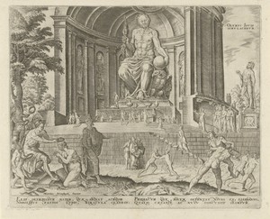 Standbeeld van Zeus in Olympia