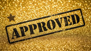 Star Approval Stamp Glitter