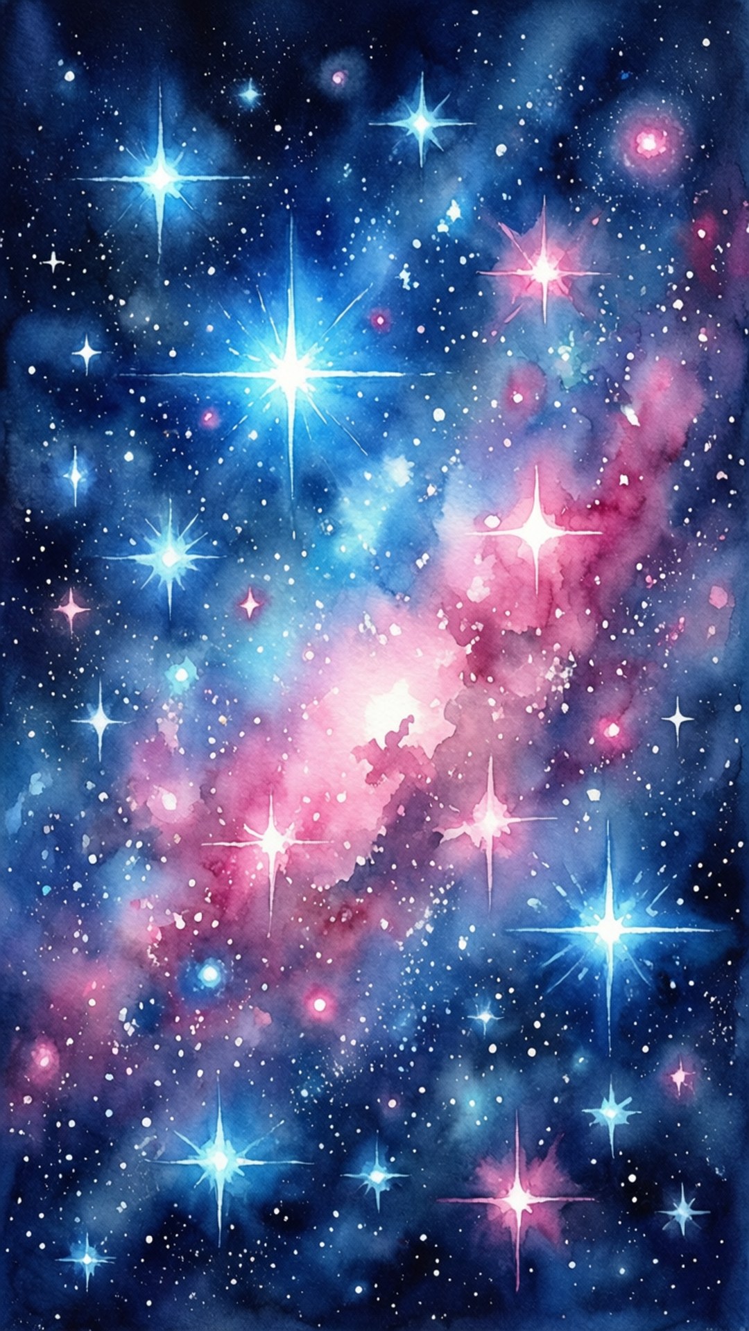 Star Nursery Watercolor by Wallpapers.art Studio