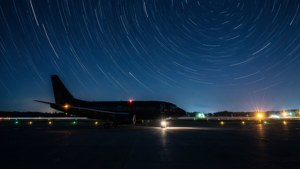 Star Trails Over Runway