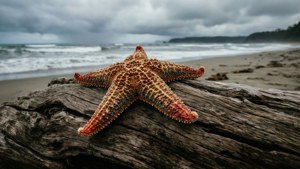 Starfish on Driftwood