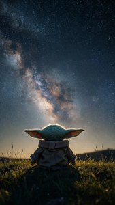 Stargazing Baby Yoda