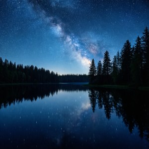 Starlit Lake Serenity