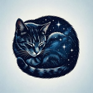 Starry Cat Negative