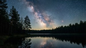 Starry Lake Reflection