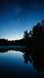 Starry Lake Reflection