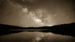 Starry Lake Sepia
