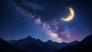 Starry Mountain Night