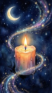 Starry Night Candle