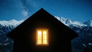 Starry Night Glowing House