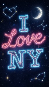 Starry Night I Love NY