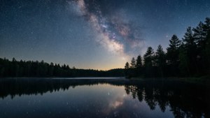 Starry Night Lake