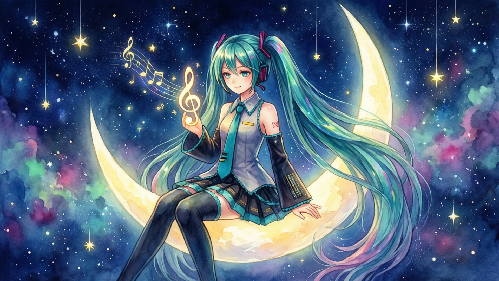 Starry Night Muse by Wallpapers.art Studio