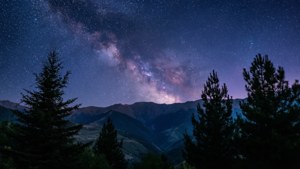 Starry Night Over Peaks