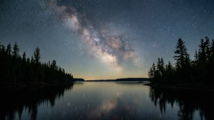 Starry Night Over Saguenay Fjord