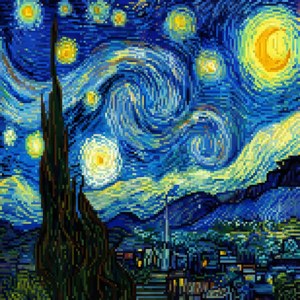 Starry Night Pixel