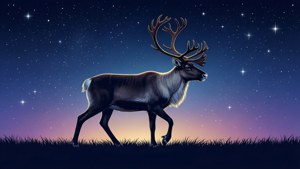 Starry Night Reindeer