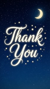 Starry Night Thank You