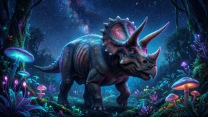 Starry Night Triceratops