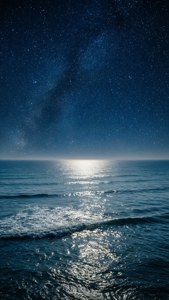 Starry Ocean Night Sky