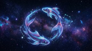 Starry Pisces Constellation