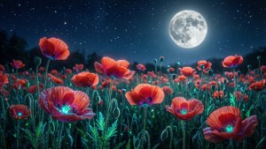Starry Poppy Night