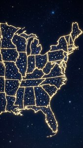 Starry US Map