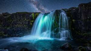 Starry Waterfall OLED