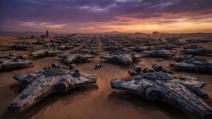 Starship Graveyard at Dusk