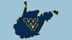 State Outline with WVU