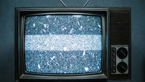 Static Snow Vintage TV