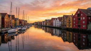Stavanger Harbor Sunset