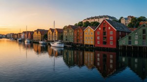 Stavanger Harbor Sunset