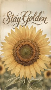 Stay Golden Typography