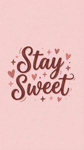 Stay Sweet Typography