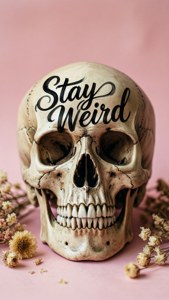 Stay Weird Skull