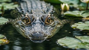 Stealth Alligator Swimming