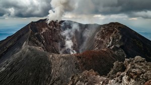 Steaming Crater Close-Up
