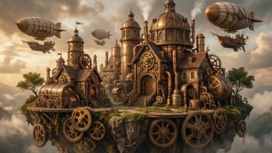 Steampunk Air Island