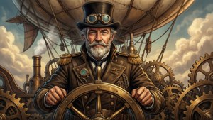 Steampunk Airship Captain
