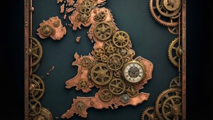Steampunk Clockwork Map