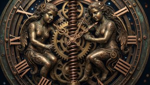 Steampunk Clockwork Twins