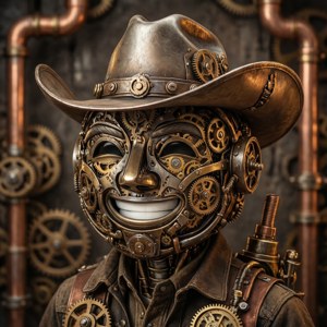 Steampunk Cowboy Emoji
