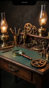 Steampunk Craftsman Table