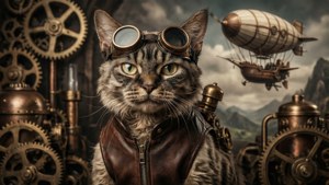 Steampunk Feline