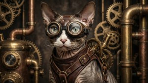 Steampunk Feline