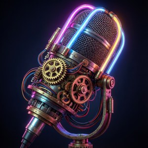 Steampunk FNF Mic Neon