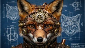 Steampunk Fox Gears