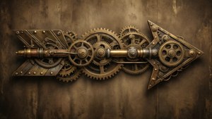 Steampunk Gear Arrow